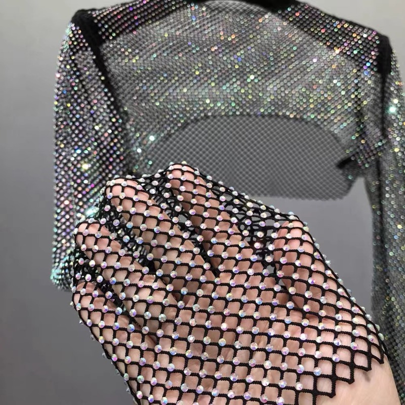 Crystal Mesh Fabric - 50x120 см сетчатая лента со стразами,