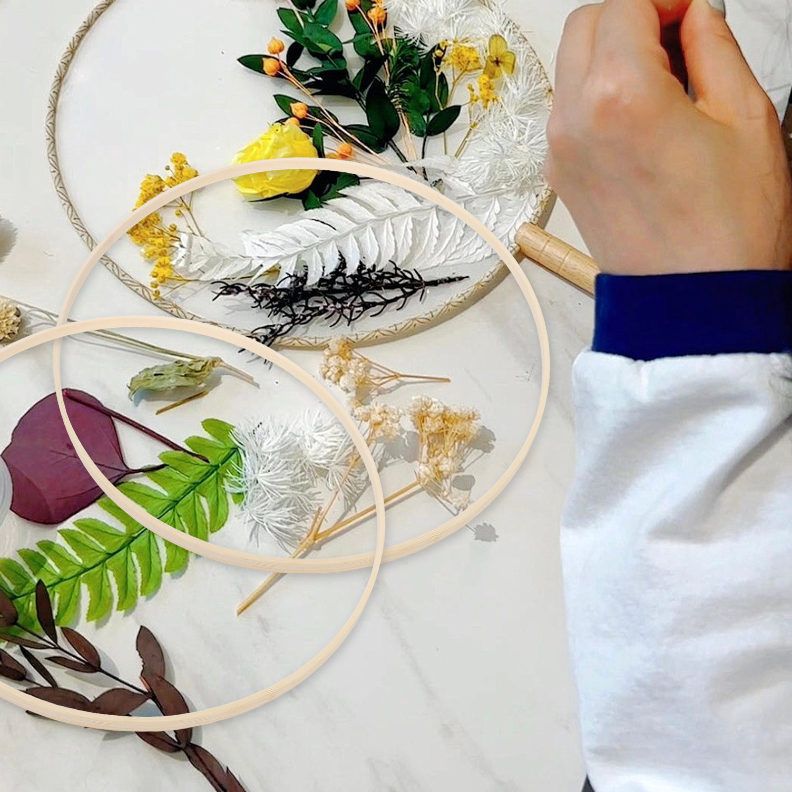 10 шт. деревянных обручей для  – обзор и цена Embroidery Craft