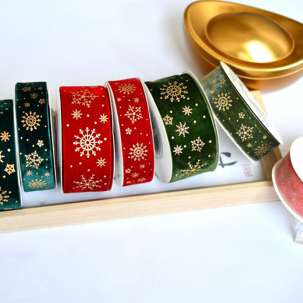 5 ярдов/рулон, 2,5 см, рождест – обзор и цена Velvet Ribbon Roll