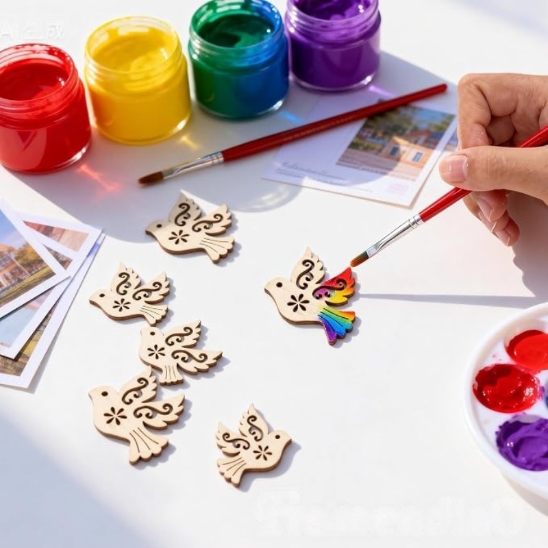 50 шт. неокрашенных деревянных – обзор и цена Embellish Craft