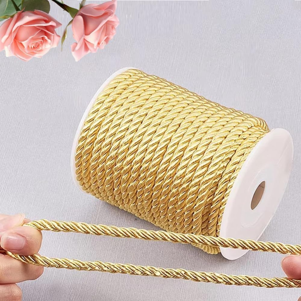 59 футов, 5 мм, золотой декора – обзор и цена Cord Trim Twisted